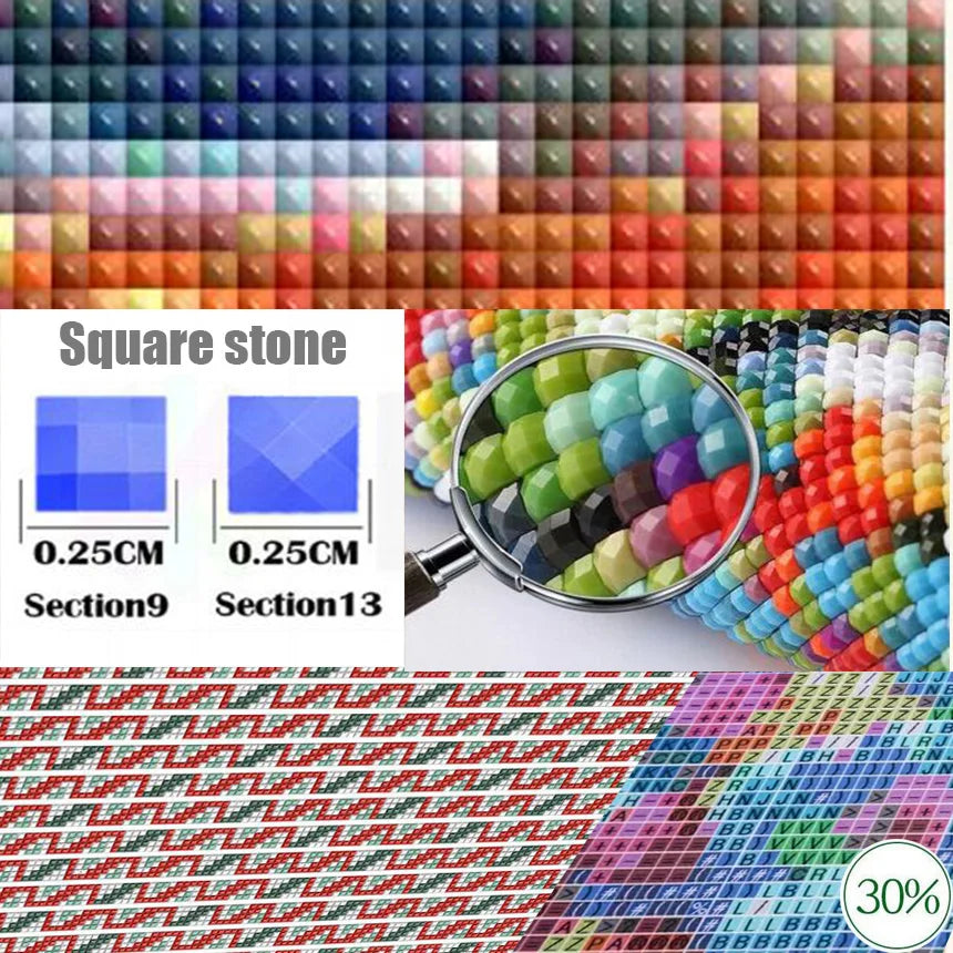 5D Diy Diamond Painting  Straw House Cross Stitch Artwork Diy Round Mosaic Full Embroidery Rhinestones Nativity Of The