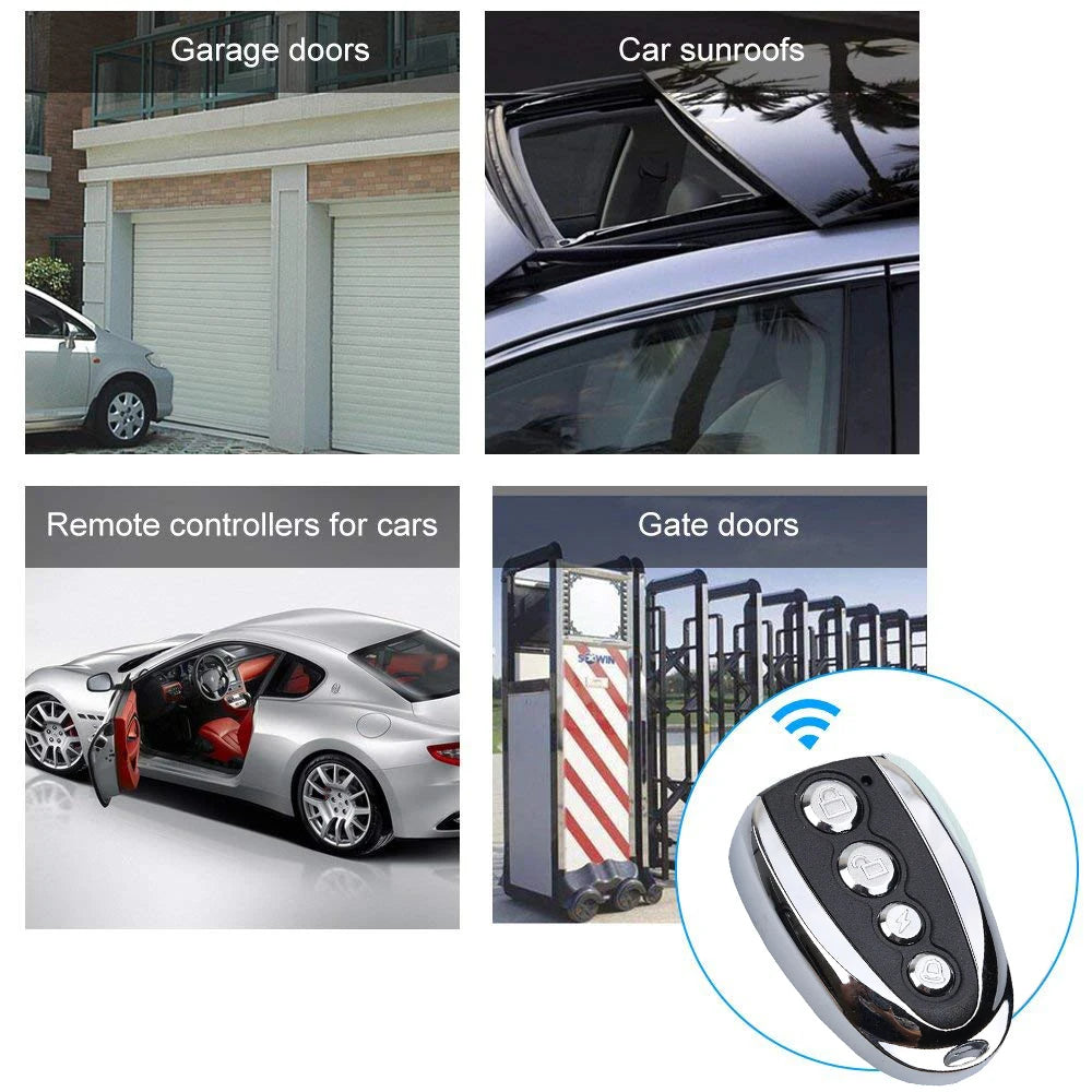 kebidumei 433Mhz lock 4 button universal copy remote control garage door car alarm product remote control clone door keychain