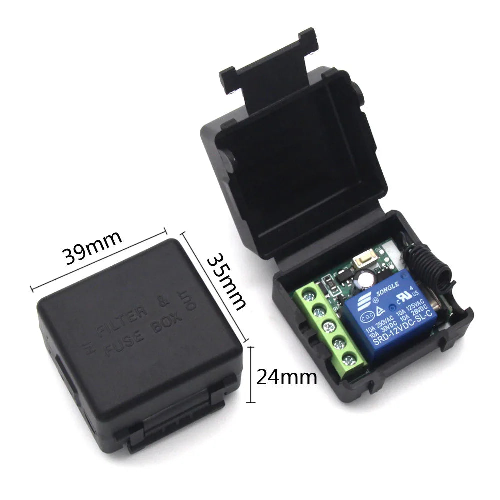 433Mhz Universal Wireless Remote Control Switch DC 12V 1 CH Channel Relay Receiver Module RF Transmitter 433Mhz Remote Controls