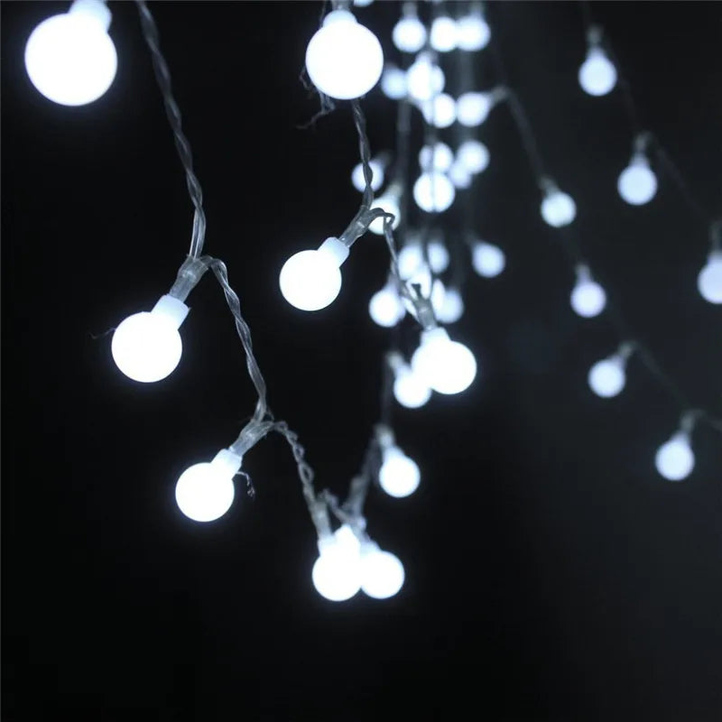 5M 10M 20M 30M 50M Garland LED Ball String Light Christmas Bulb Fairy String Decorative Lights for Home Wedding Party Decoration