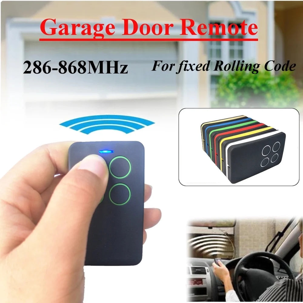 Gate control for Garage door Remote control duplicator 433.92MHz 868.3MHz Gate door opener For Fixed rolling code