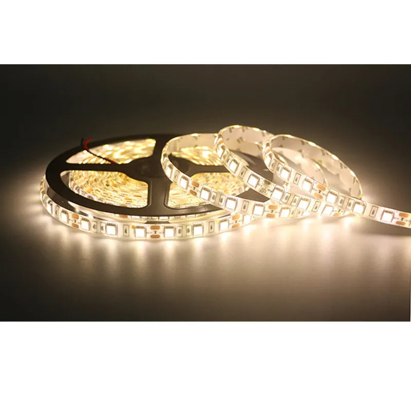 LED Strip 5050 RGB lights 12V Flexible Home Decoration Lighting SMD 5050 Waterproof LED Tape RGB/White/Warm White/Blue/Green/Red