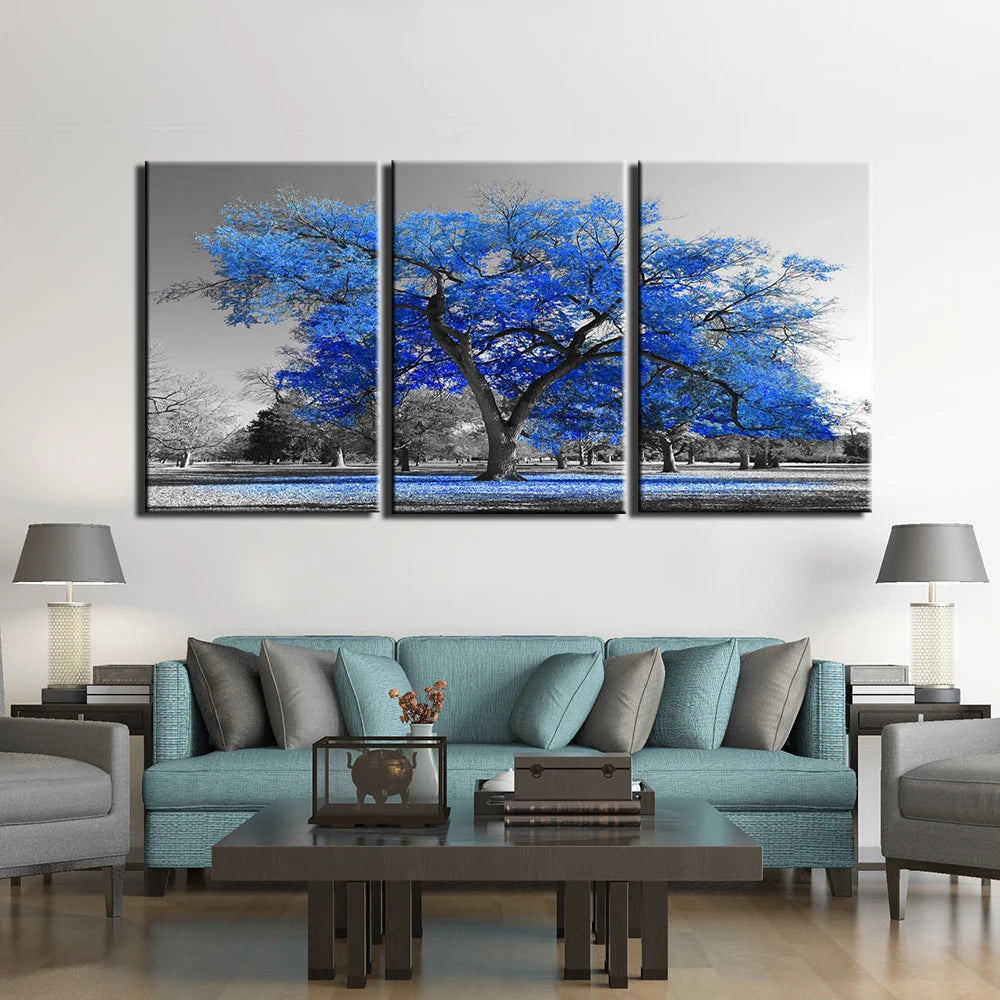 3 Pieces Abstract Tree Paintings HD Prints On Canvas Wall Art Pictures For Your Home Décor