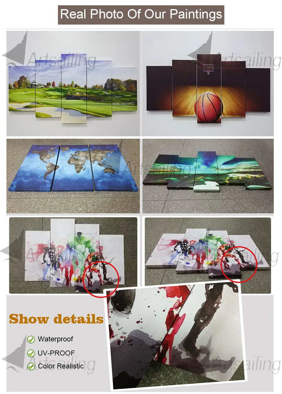 3 Pieces Abstract Tree Paintings HD Prints On Canvas Wall Art Pictures For Your Home Décor