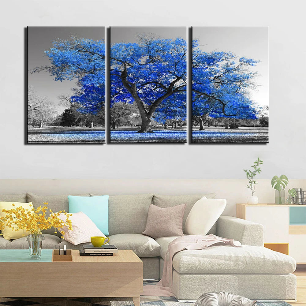 3 Pieces Abstract Tree Paintings HD Prints On Canvas Wall Art Pictures For Your Home Décor