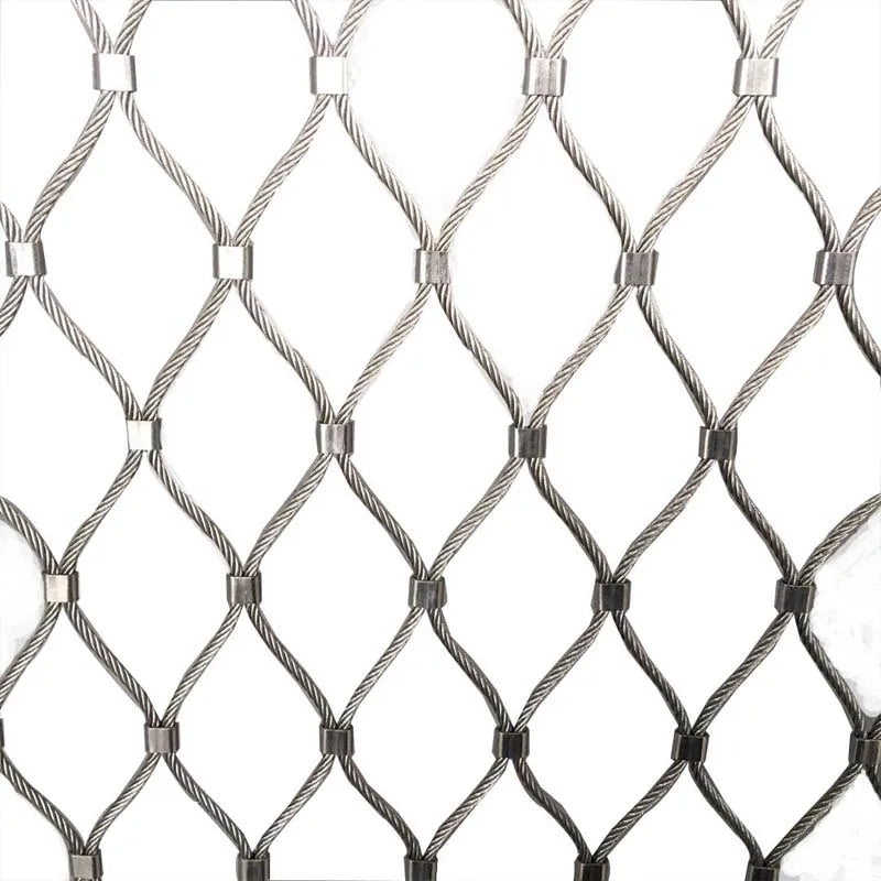 Hole 6-20cm Garden Balcony Protection stainless steel 316 wire ROPE NET cable mesh anti falling climbing Bird Deer Dog fence