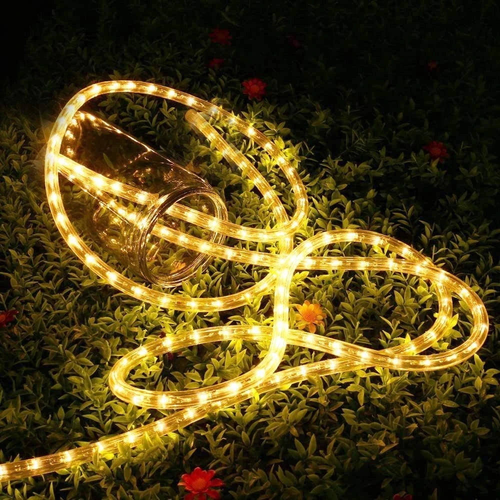 Solar Lights Outdoor 32M Garden String Lights Waterproof With Pvc Tube Decoration Copper Wire Lights For Patio Yard Christmas