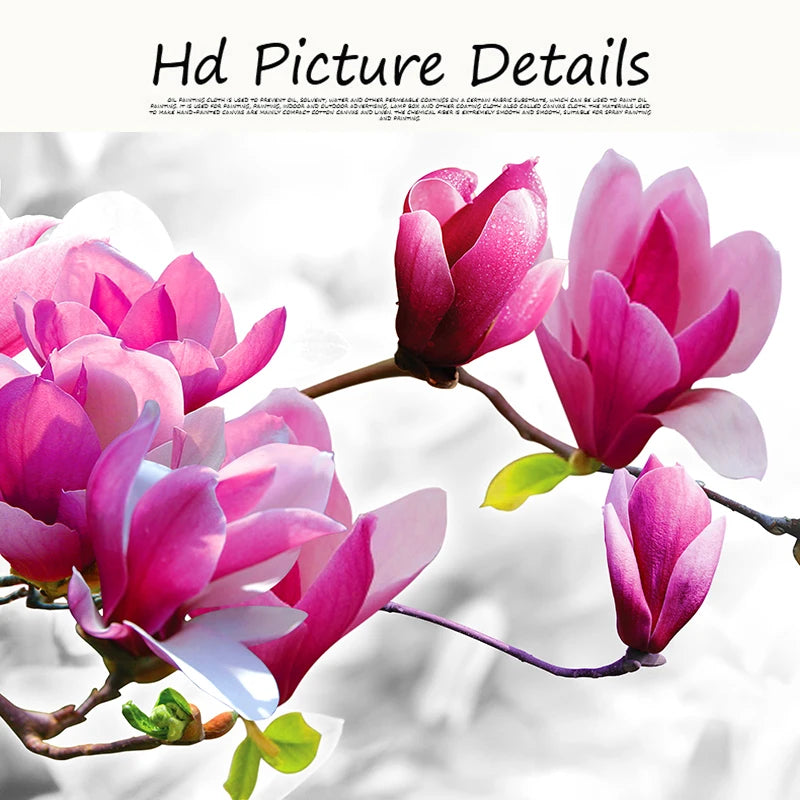 Abstract Pink Flowers Canvas Wall Art For Your Home DécorArtwork