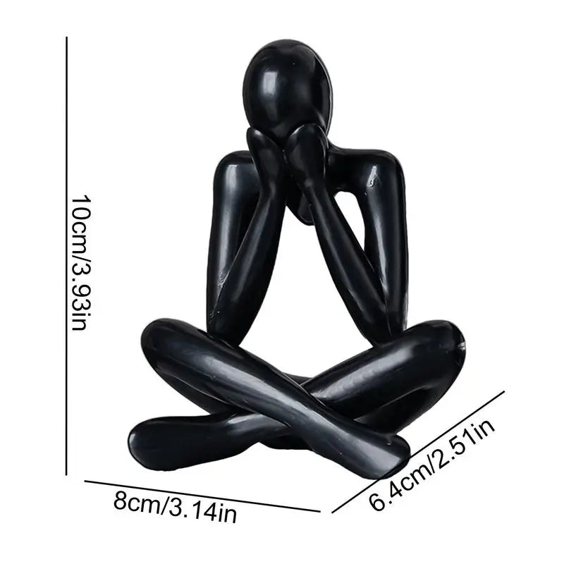 Thinker Abstract Statues Sculptures Figurine Living Room Home Decor Desk Ornaments