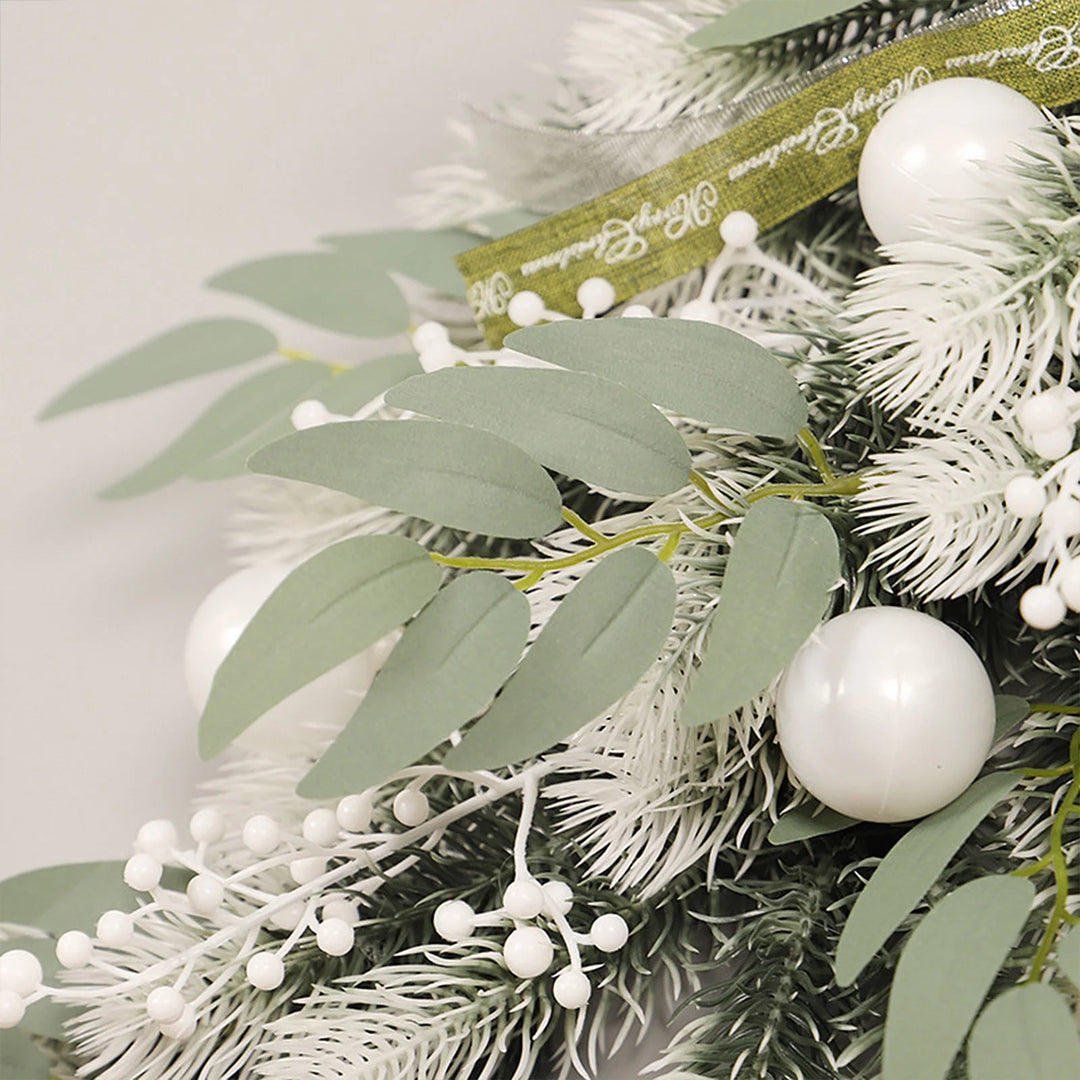 Christmas Wreath Garlands Wall Decoration Lifelike High-quality Handmade Artificial Plants