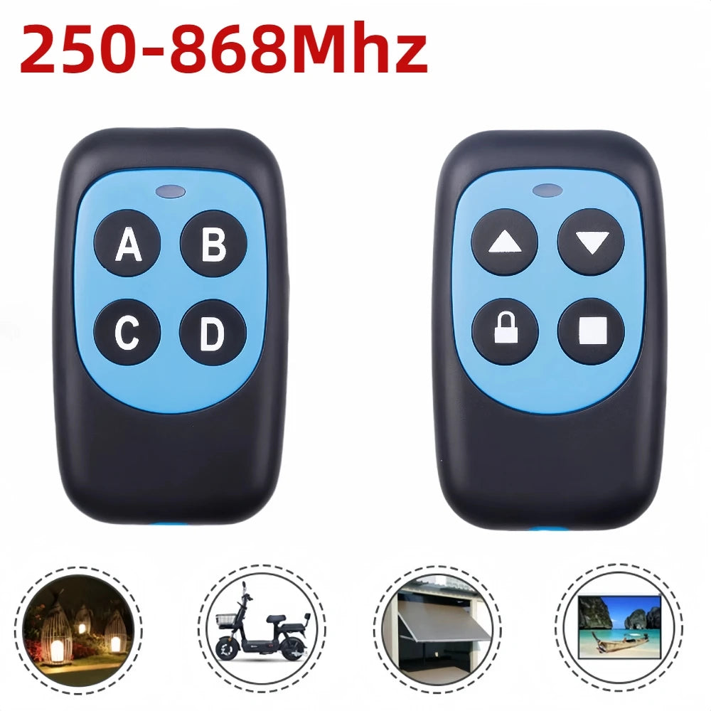 250-868MHz Multi Frequency Remote Control 315/433Mhz Auto Copy Duplicator for Home Electric Garage Door Gate Opener Key