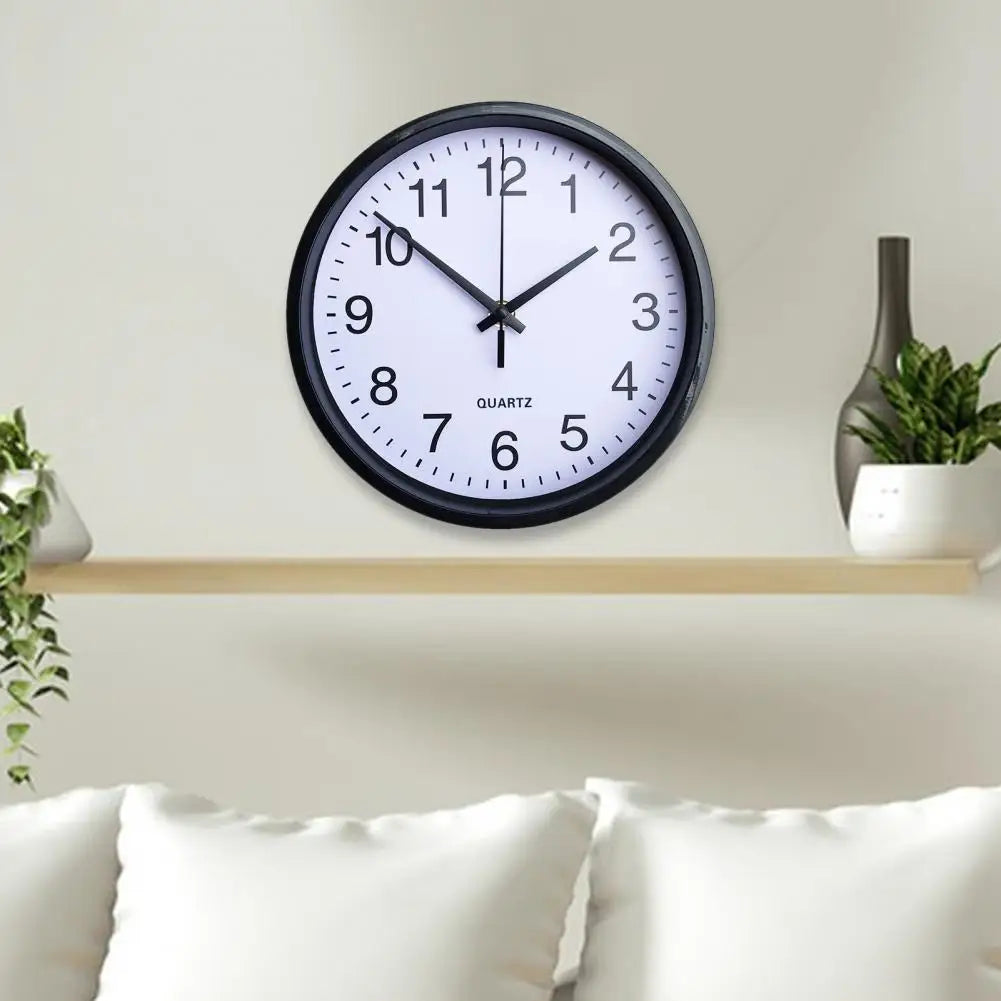 8 Inch Wall Clock Hanging Clock Large Number Round Analogue Clock Battery Powered Decorating For Home Kitchen Office Decoration