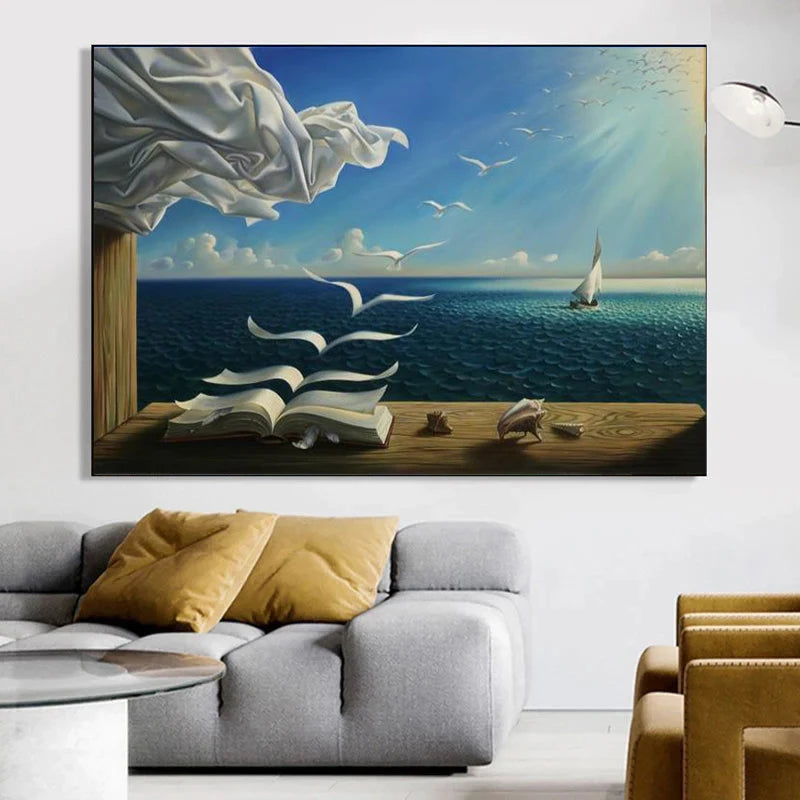 Famous Surrealism By Salvador Dali Canvas Paintings Abstract Posters and Prints Wall Art Pictures for Living Room Decoration