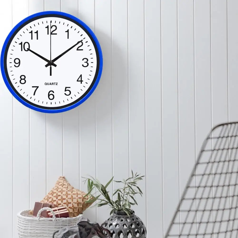 8 Inch Wall Clock Hanging Clock Large Number Round Analogue Clock Battery Powered Decorating For Home Kitchen Office Decoration