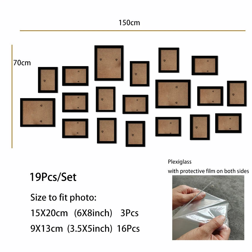 14/19Pcs Photo Frames For Pictures And Wall Décor