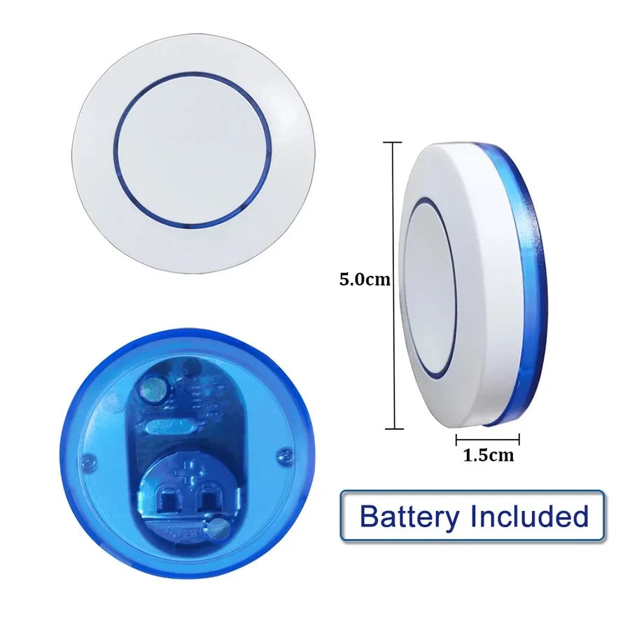 433MHz Wireless Remote Control Light Switch 10A Relay Controller Mini Round Button Wall Panel Switch For Lighting Led