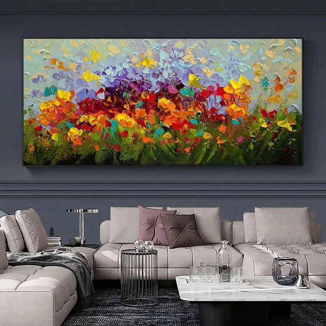 Abstract Flower Poster, Print on Canvas, for Modern Living Room, Home Décor