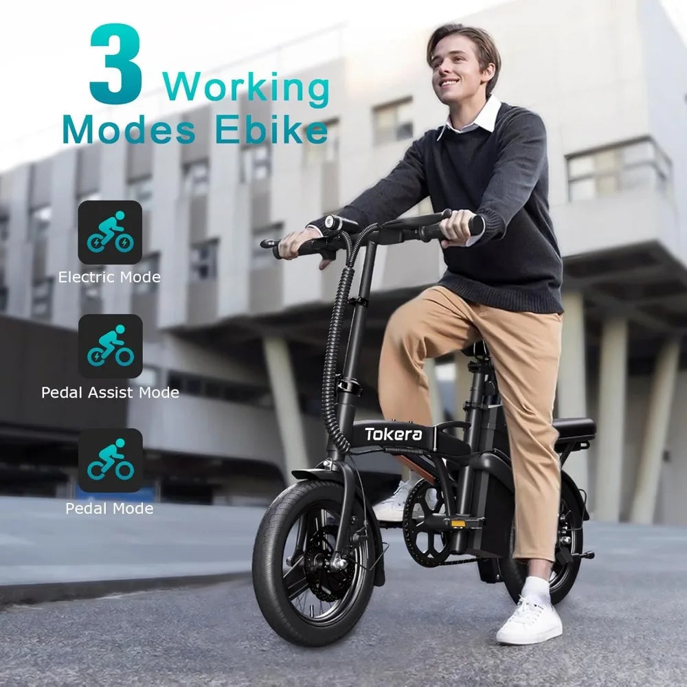 Folding Electric Bike for Adults, Powerful 750W Motor 40 Miles 20Mph Top Speed Foldable Electric Bicycle,