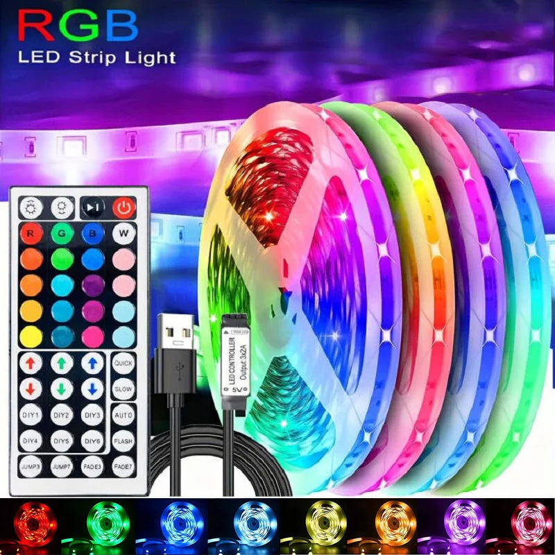 USB Led RGB Strip Light DC5V 5050 Bluetooth 44K Smart APP TV Backlights