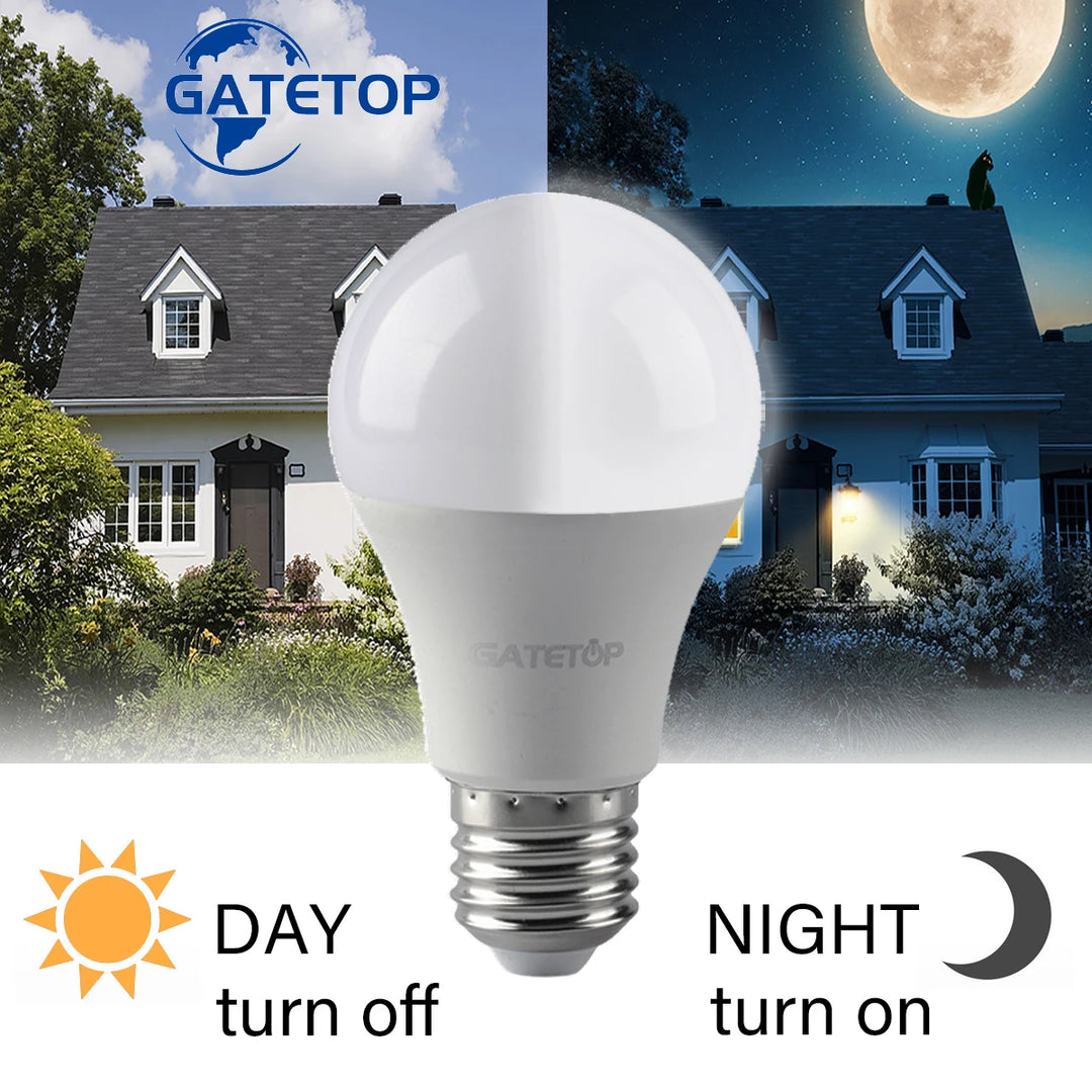 LED Dusk To Dawn Bulb 10W E27 B22 Sensor Outdoor Light AC 220V  Day Night Light Auto ON/OFF LED Smart Lamp