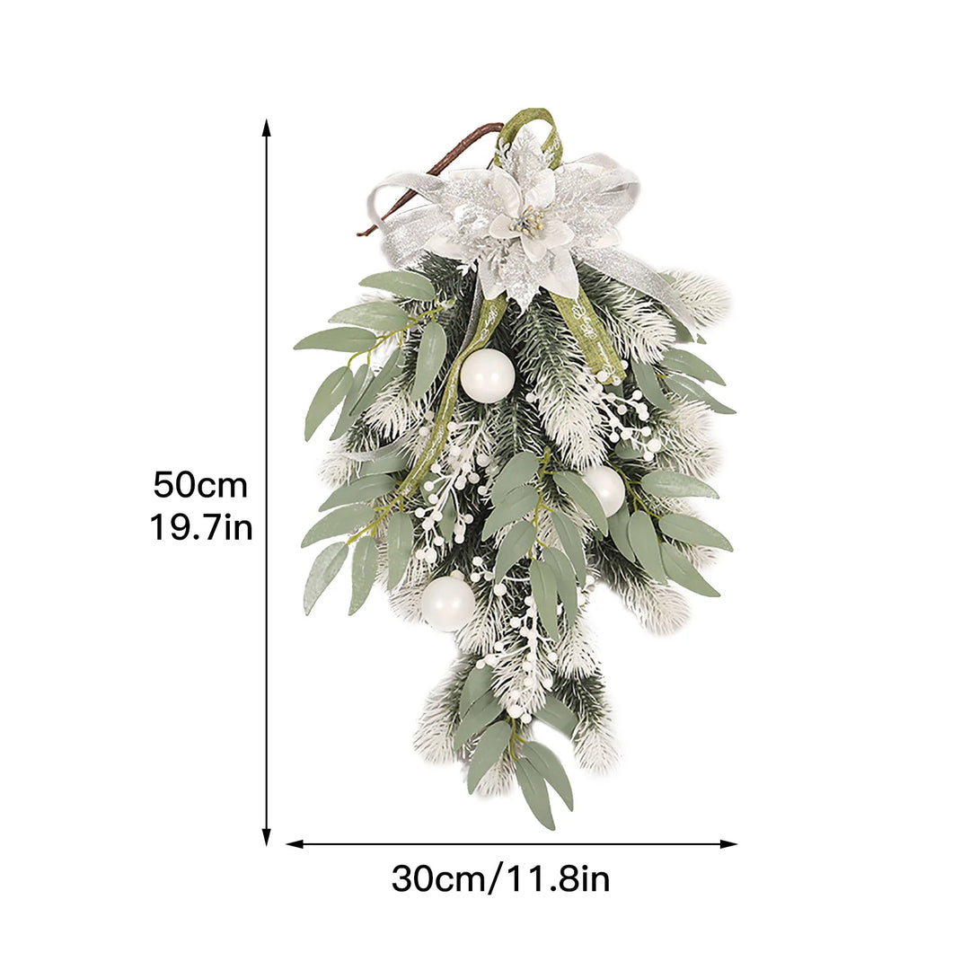 Christmas Wreath Garlands Wall Decoration Lifelike High-quality Handmade Artificial Plants