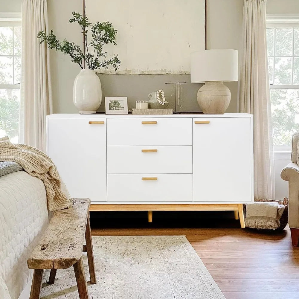 Accent dresser with Doors - Buffet Cabinet with Storage Sideboard Cabinet Credenza for Living Room, Storage dresser