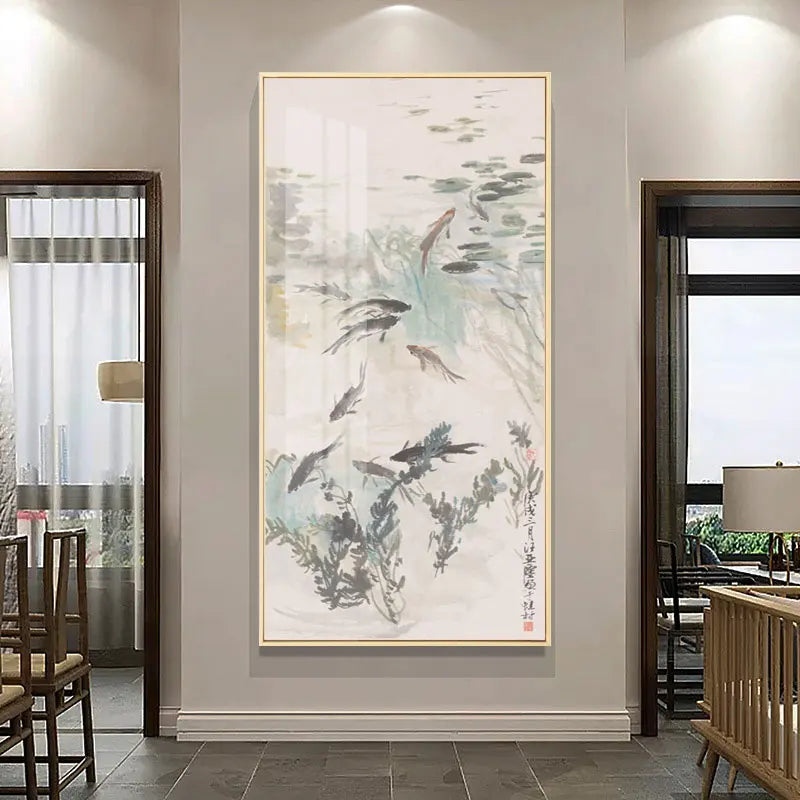 World Famous Ancient Artwork Chinese Style Landscape Wall Art Canvas Painting Poster Picture Print Office Living Room Home Décor