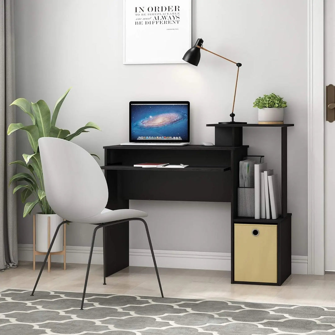 Furinno Econ Multipurpose Home Office Computer Writing Desk, Black/Brown 2024 USA