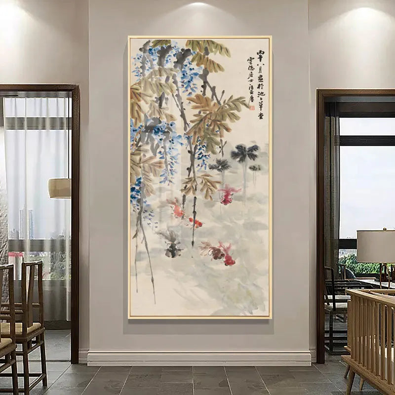 World Famous Ancient Artwork Chinese Style Landscape Wall Art Canvas Painting Poster Picture Print Office Living Room Home Décor