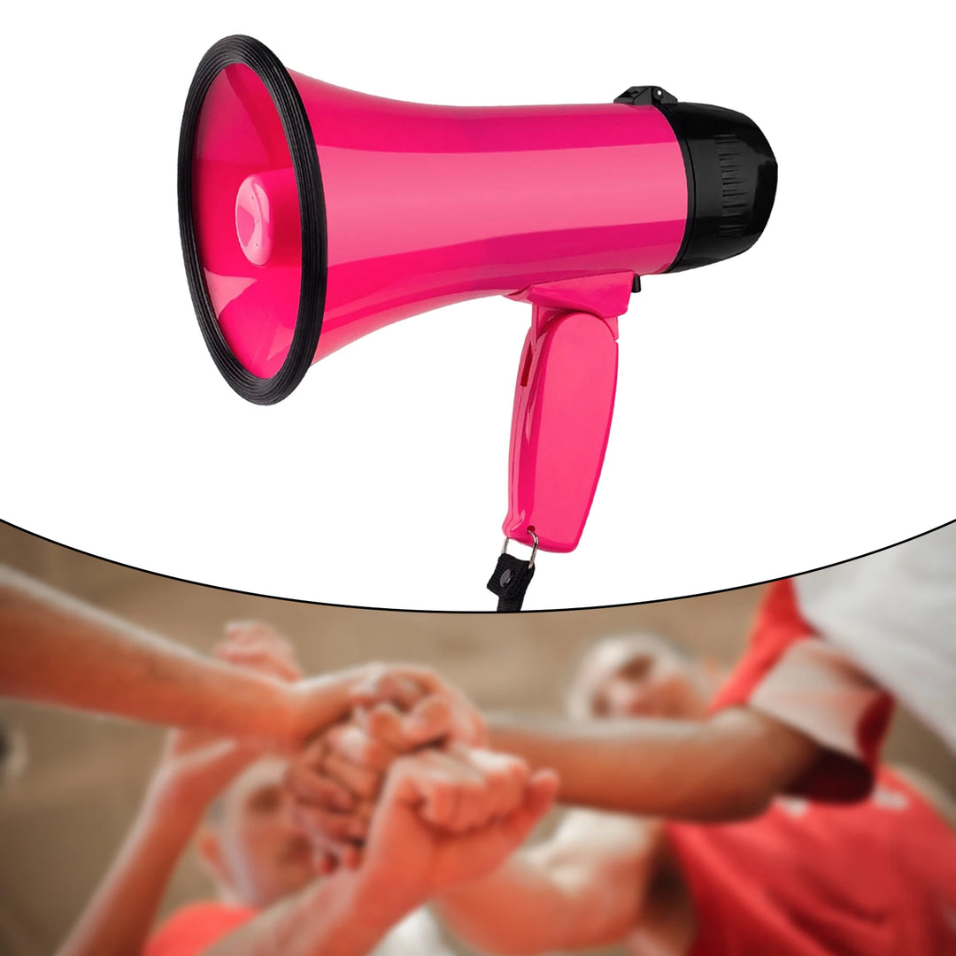 Handheld Bullhorn Megaphone Voice Lightweight Bullhorn Speaker Alarm for Football Outdoor Microphone Loudspeaker Adjustable