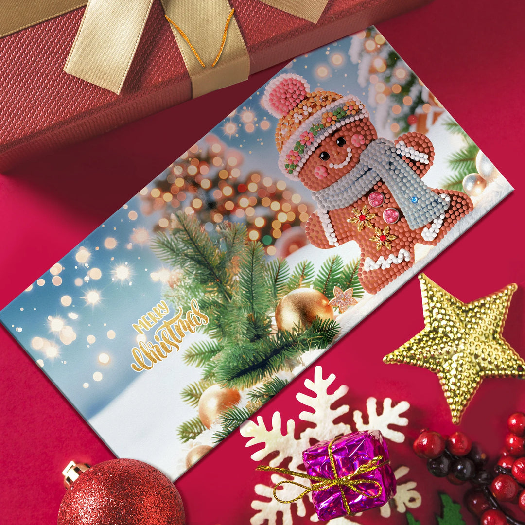 12pcs/Set DIY Diamond Painting Nouveaute 2024 Christmas Cards Christmas Collections Festival Cards For Adult Children DIY Gift