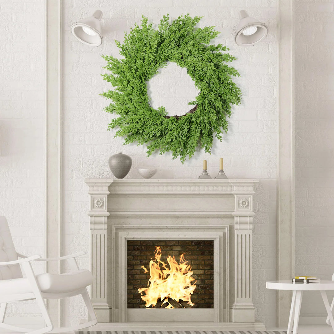 Factory Cypress Wreath Greenery Wreath for Home Garden Decoration Christmas Decorations