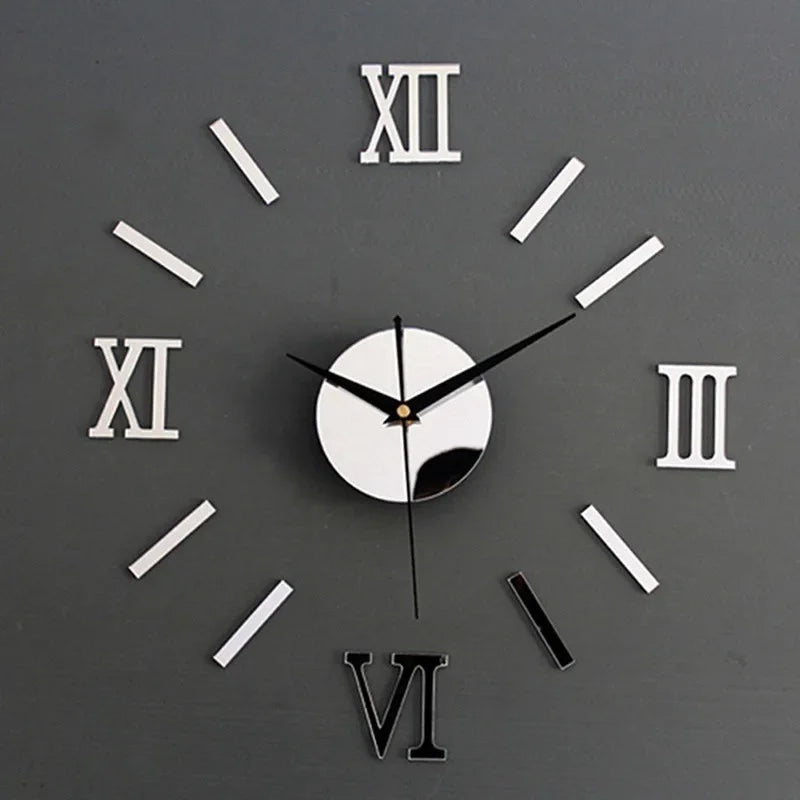 3D Large Wall Clock Stickers Elegant Digital Wall Clocks for Your Home Wall Décor