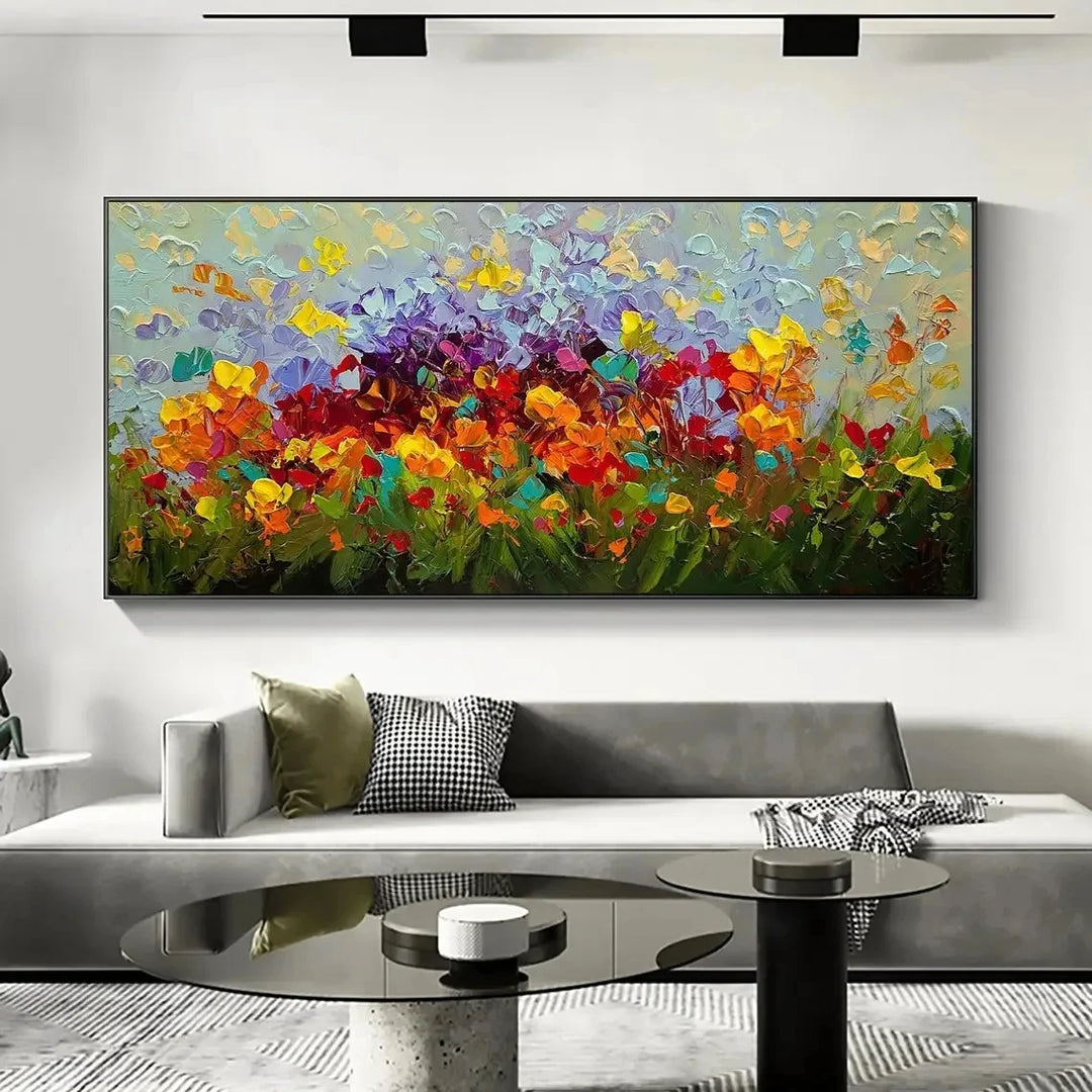 Abstract Flower Poster, Print on Canvas, for Modern Living Room, Home Décor