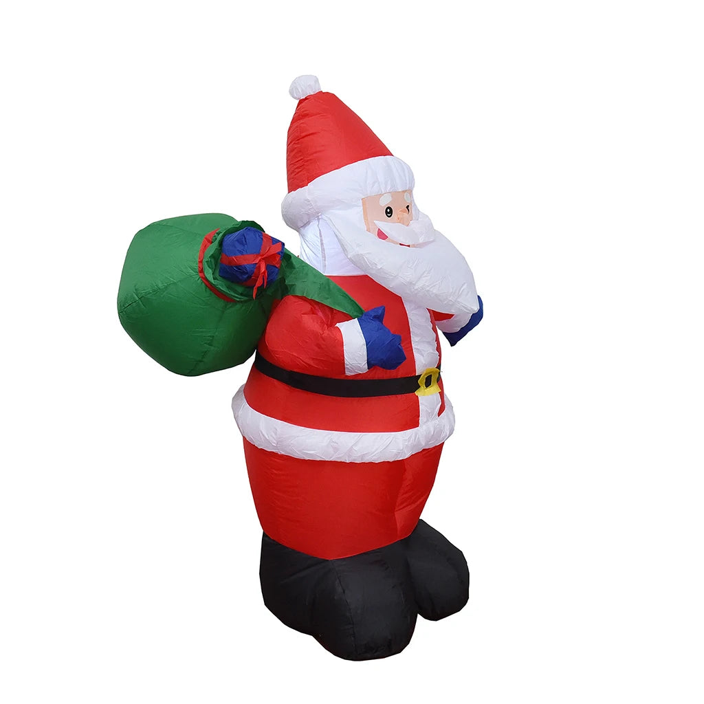 1.2M Christmas Inflatable Santa Claus Outdoor Decoration for Yard with LED Lights