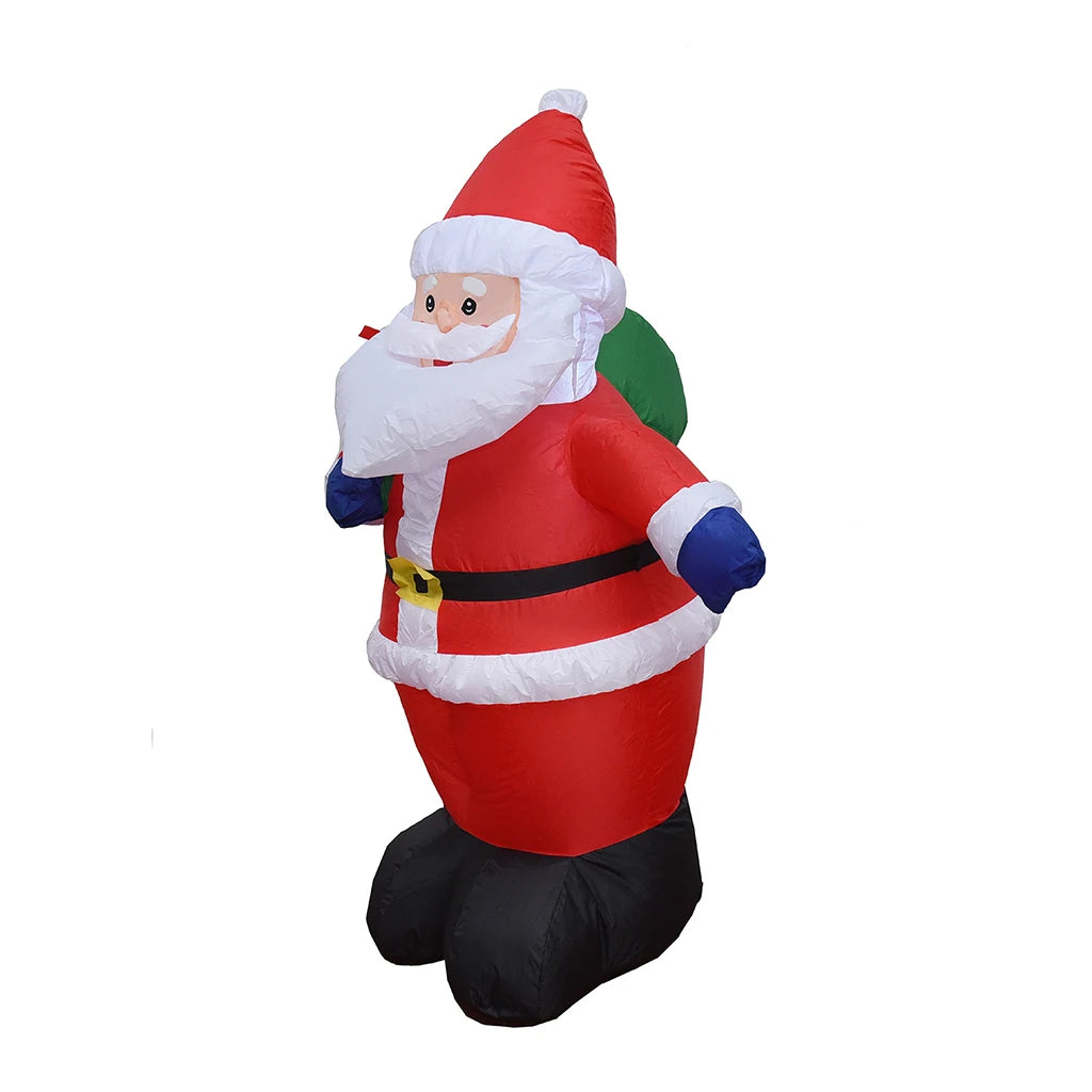 1.2M Christmas Inflatable Santa Claus Outdoor Decoration for Yard with LED Lights