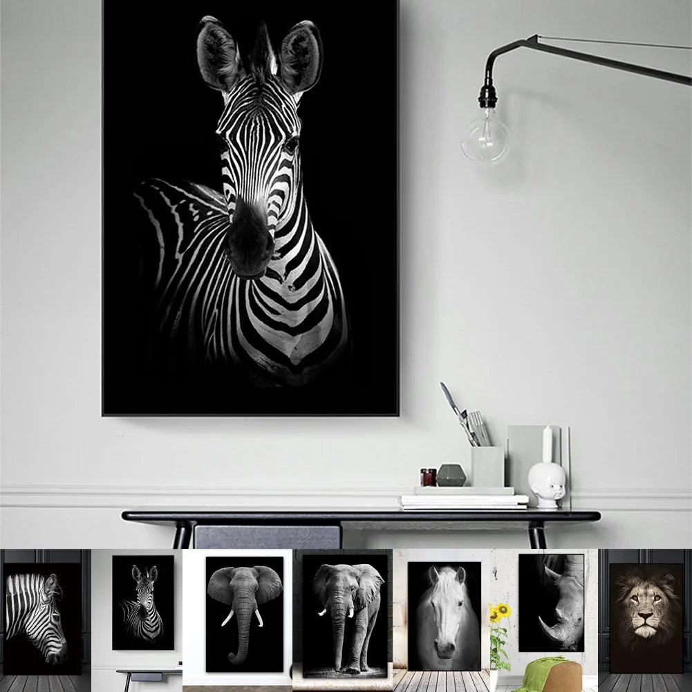 Zebra Modern Home Office Room Animal Pictures Living Room Canvas Painting Wall Picture Wall Artwork