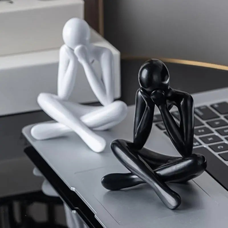 Thinker Abstract Statues Sculptures Figurine Living Room Home Decor Desk Ornaments