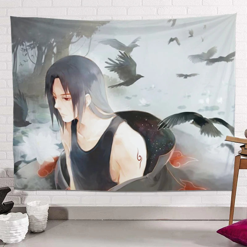 Anime Kawaii Room Decor Wall Cloth Background  Hippie Aesthetic  Tapestry Chambre Decoration Mural Large Beach Towels