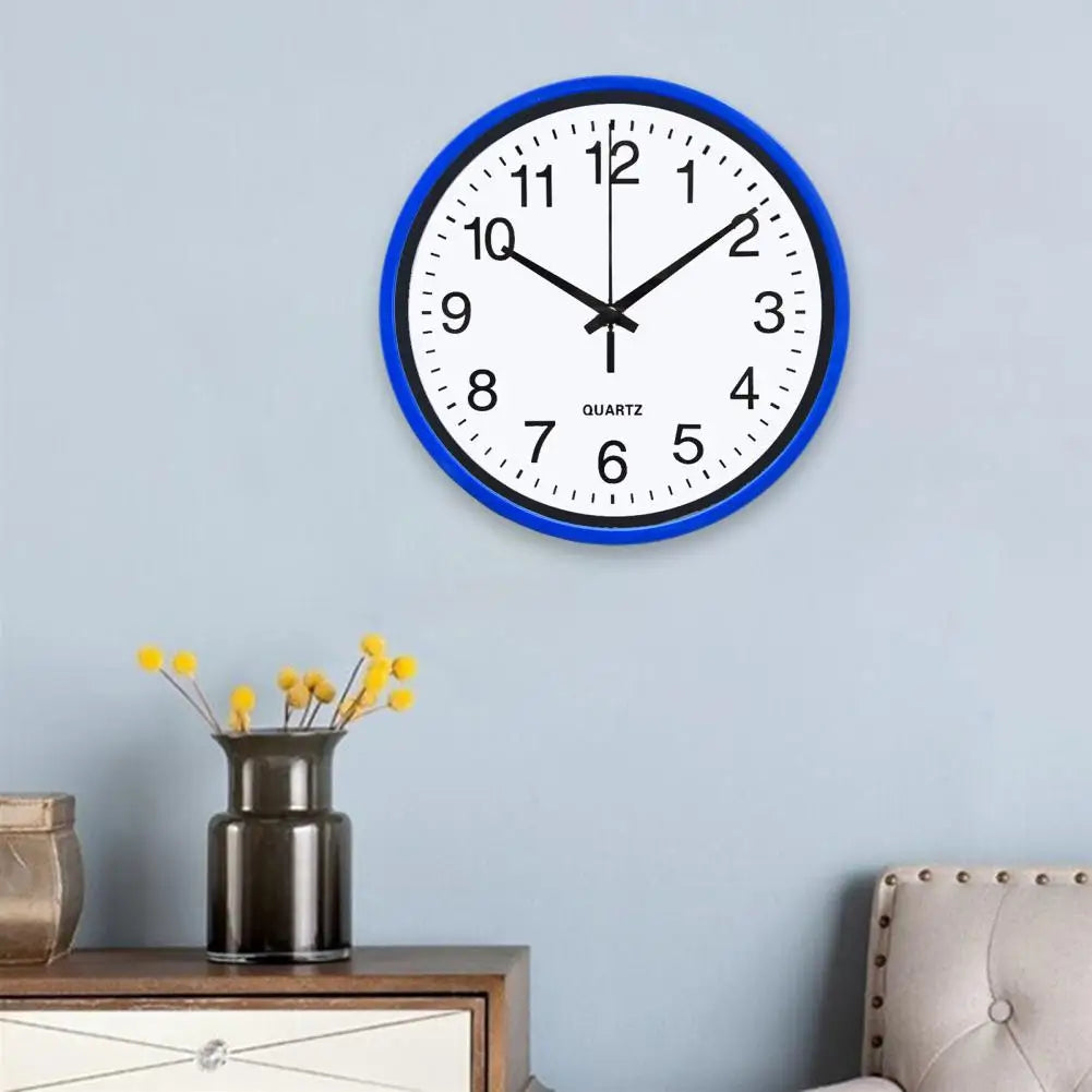 8 Inch Wall Clock Hanging Clock Large Number Round Analogue Clock Battery Powered Decorating For Home Kitchen Office Decoration