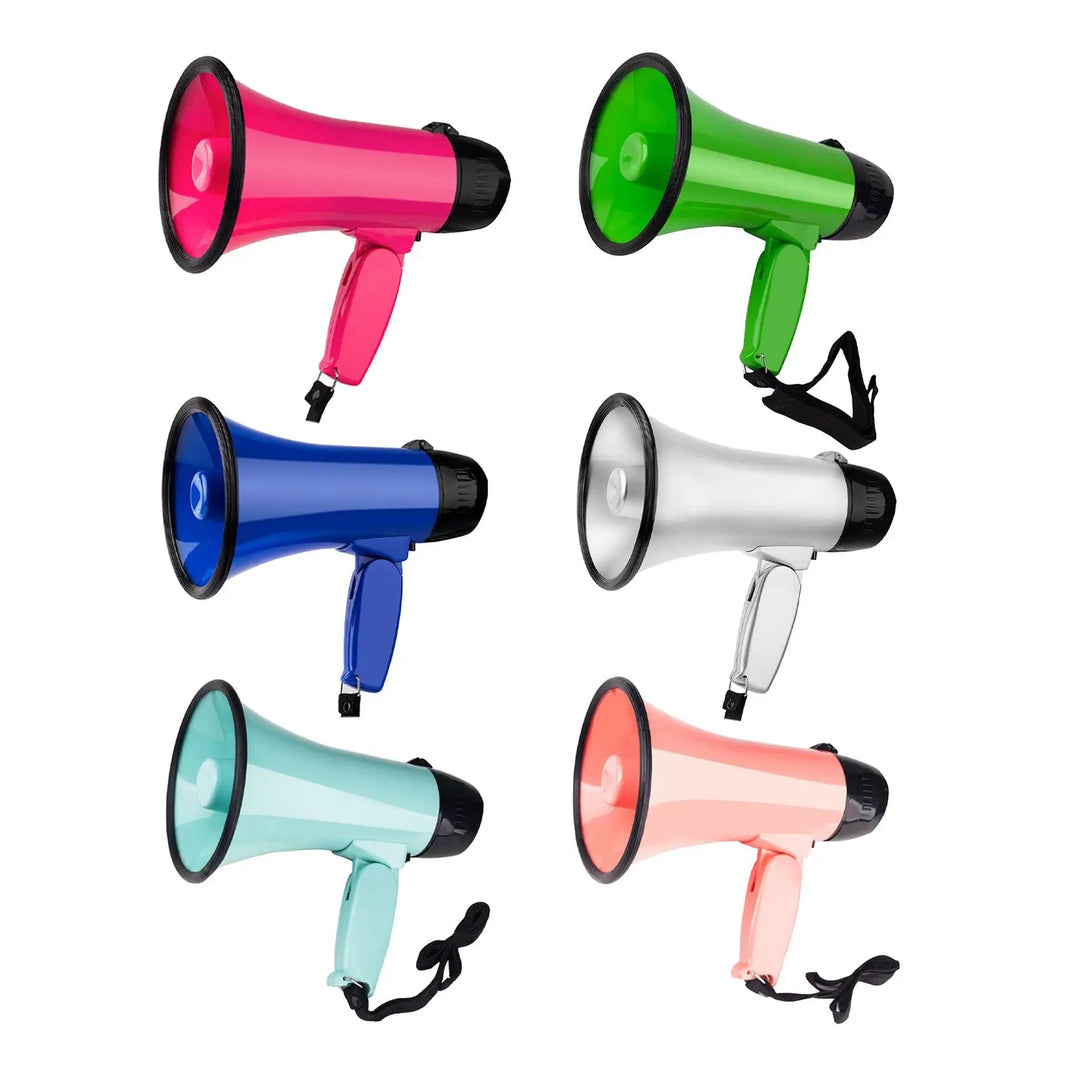 Handheld Bullhorn Megaphone Voice Lightweight Bullhorn Speaker Alarm for Football Outdoor Microphone Loudspeaker Adjustable