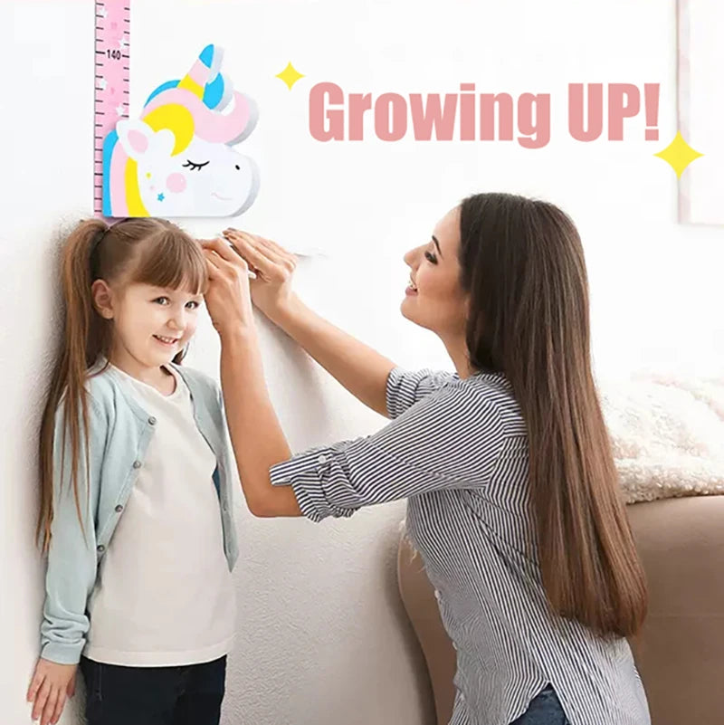 Removable 3d Three-dimensional Cartoon Height Stickers Self-adhesive Children's Magnetic Suction Baby Height Wall Stickers