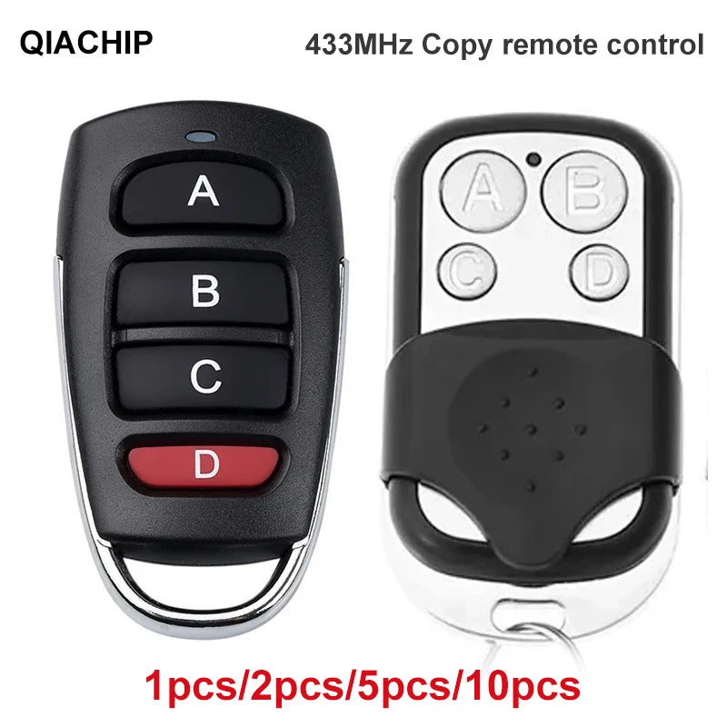 QIACHIP Universal 433.92 MHZ Wireless Clone Switch Cloning Copy 4-button Gate Garage Door Control Duplicator Remote Control Key