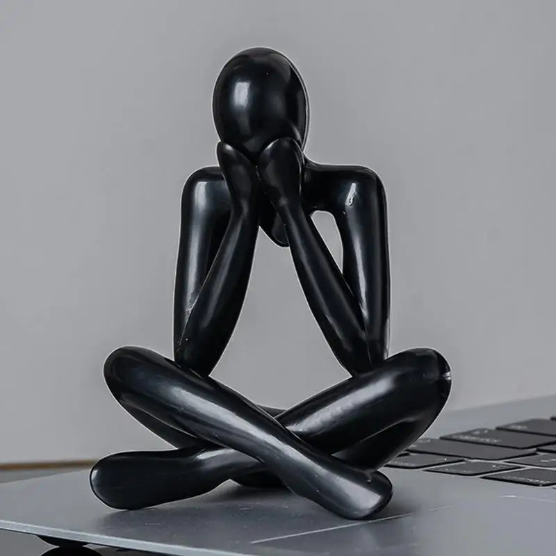 Thinker Abstract Statues Sculptures Figurine Living Room Home Decor Desk Ornaments