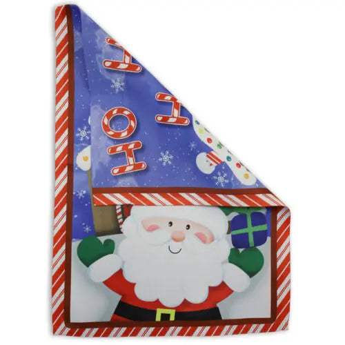 Ho Ho Ho Santa Garden Flag 12x18in Cute Novelty Holiday Yard Flag