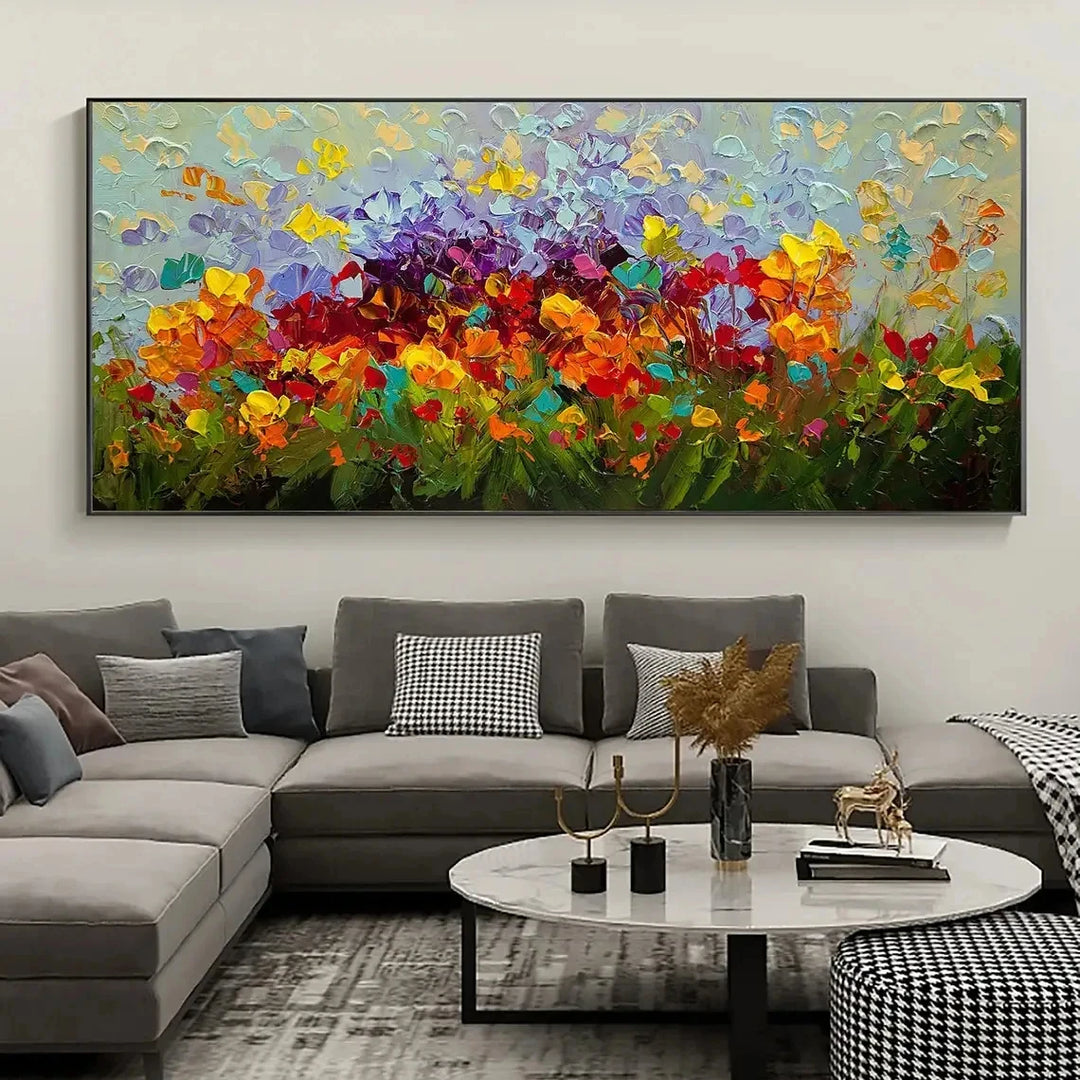 Abstract Flower Poster, Print on Canvas, for Modern Living Room, Home Décor