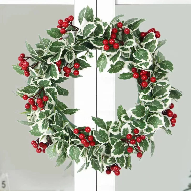 Artificial Christmas Wreath for Outdoor Decorative Scene, Door and Window Hanging Decoration