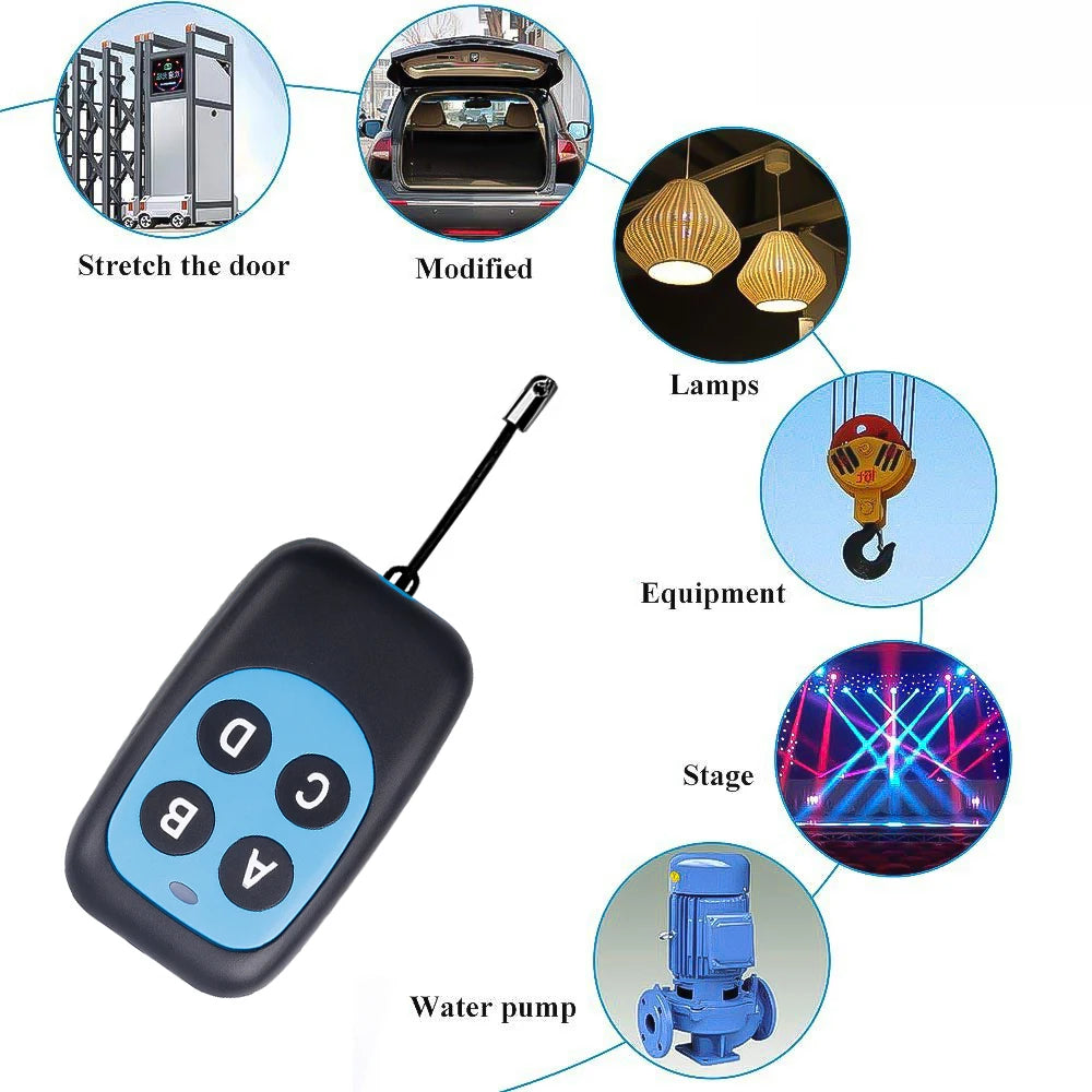 250-868MHz Multi Frequency Remote Control 315/433Mhz Auto Copy Duplicator for Home Electric Garage Door Gate Opener Key