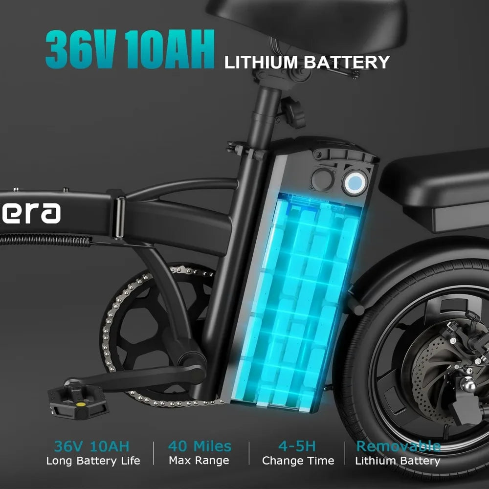 Folding Electric Bike for Adults, Powerful 750W Motor 40 Miles 20Mph Top Speed Foldable Electric Bicycle,