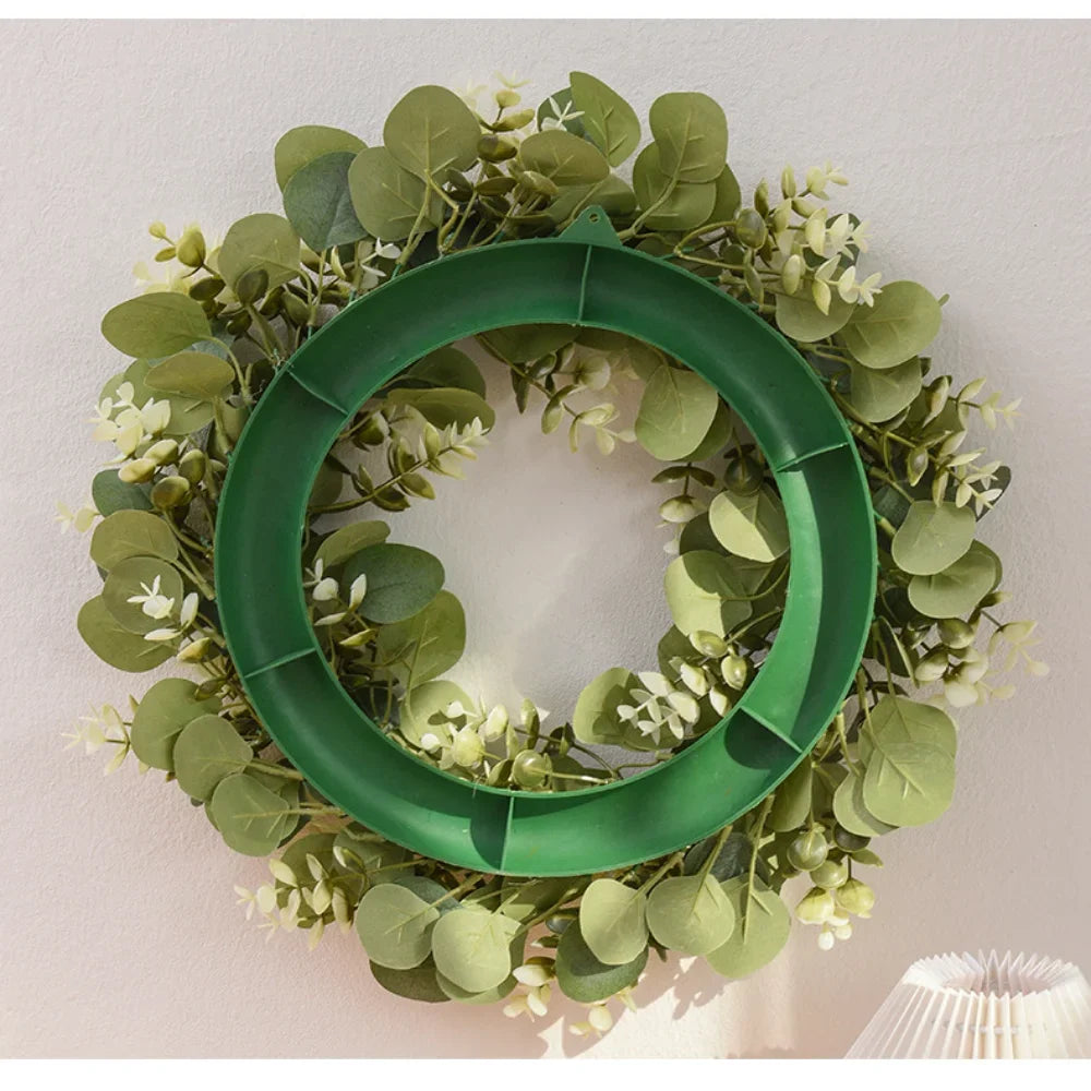 Artificial Eucalyptus Wreaths for Front Door Home Wall Decoration Spring Summer Wreath Faux Eucalyptus Centerpieces Christmas